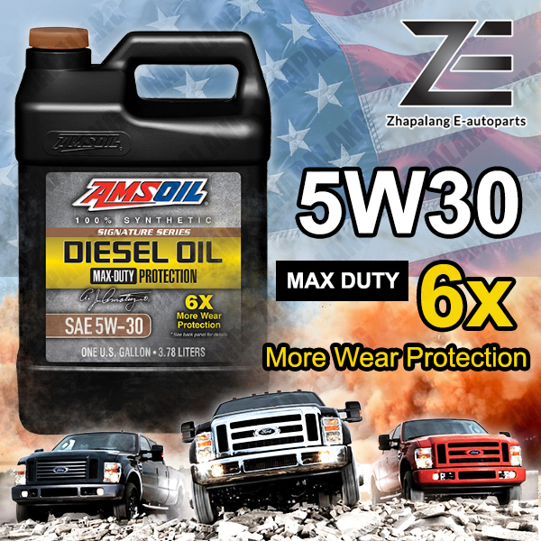 AMSOIL 5W30 Signature Series Max-Duty 100% Synthetic Diesel Engine Oil 1G (3.8L) for Modern Engine Fully 5W-30 AMSOIL 5W30 Signature Series Max-Duty 100% Synthetic Diesel Engine Oil 1G (3.8L) for Modern Engine Fully 5W-30